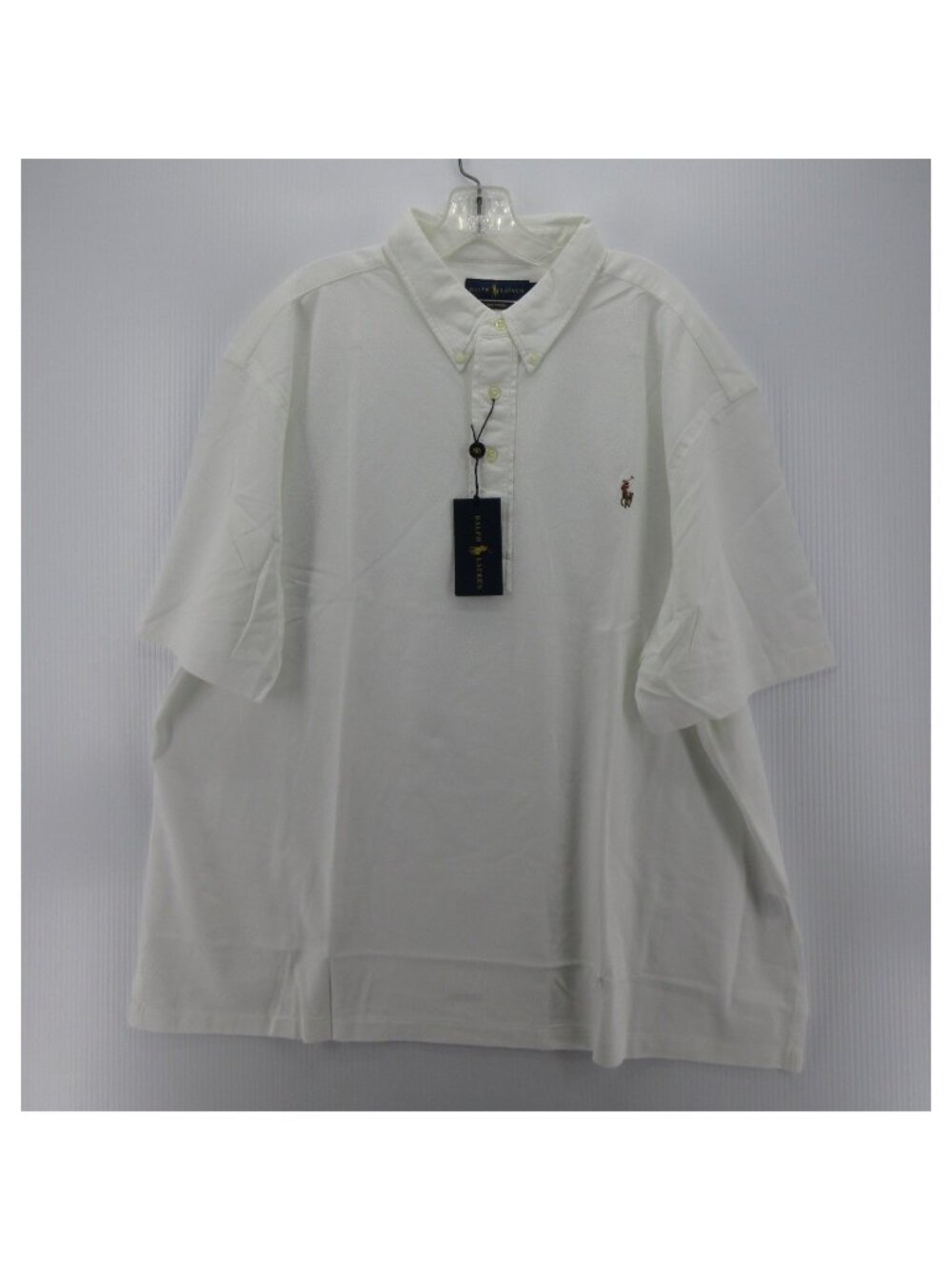 Ralph Lauren Polo Shirt 2XB Big Knit Oxford Pullover Flesh Pony Cotton